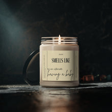 Load image into Gallery viewer, smells like we are having a baby,  pregnant, announcement, Scented Soy Candle, 9oz
