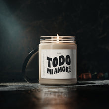 Load image into Gallery viewer, Todo mi Amor, Valentines day,  Anniversary, birthday day, Scented Soy Candle, 9oz
