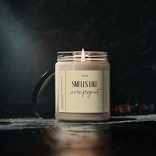 Load image into Gallery viewer, smells like were pregnant,  pregnant, announcement, Scented Soy Candle, 9oz
