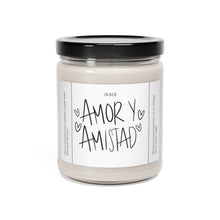 Load image into Gallery viewer, Amor y amistad, valentines day,  Anniversary, birthday day, Scented Soy Candle, 9oz
