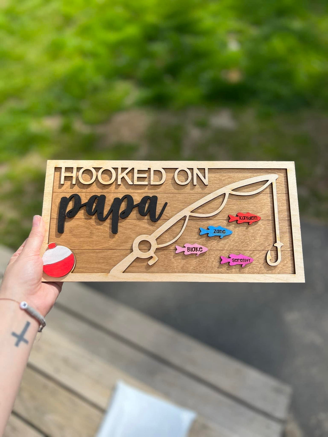 Hooked on papa/dad/grandpa wood