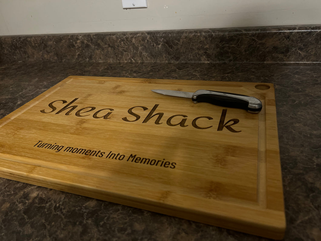 Cutting board engraved