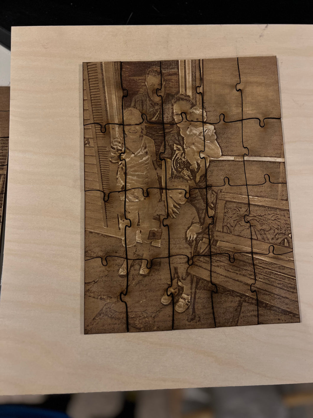 Engraved puzzles WOOD